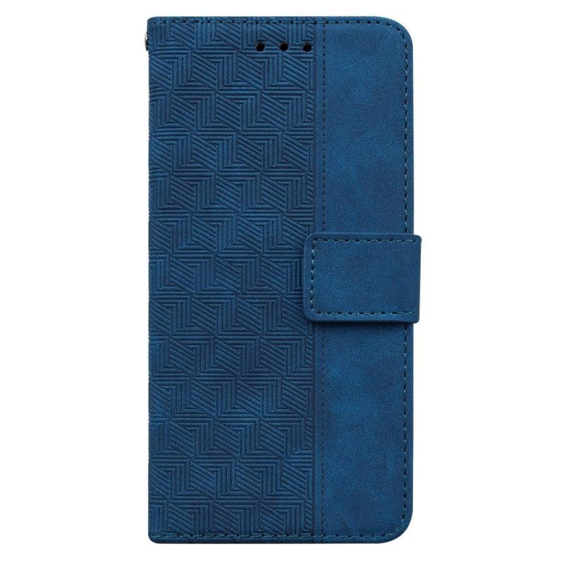 δερματινη θηκη Oppo Reno 8 με κορδονι Strappy Pattern